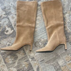 Zara NWOT never worn suede like boots! Gorgeous color!